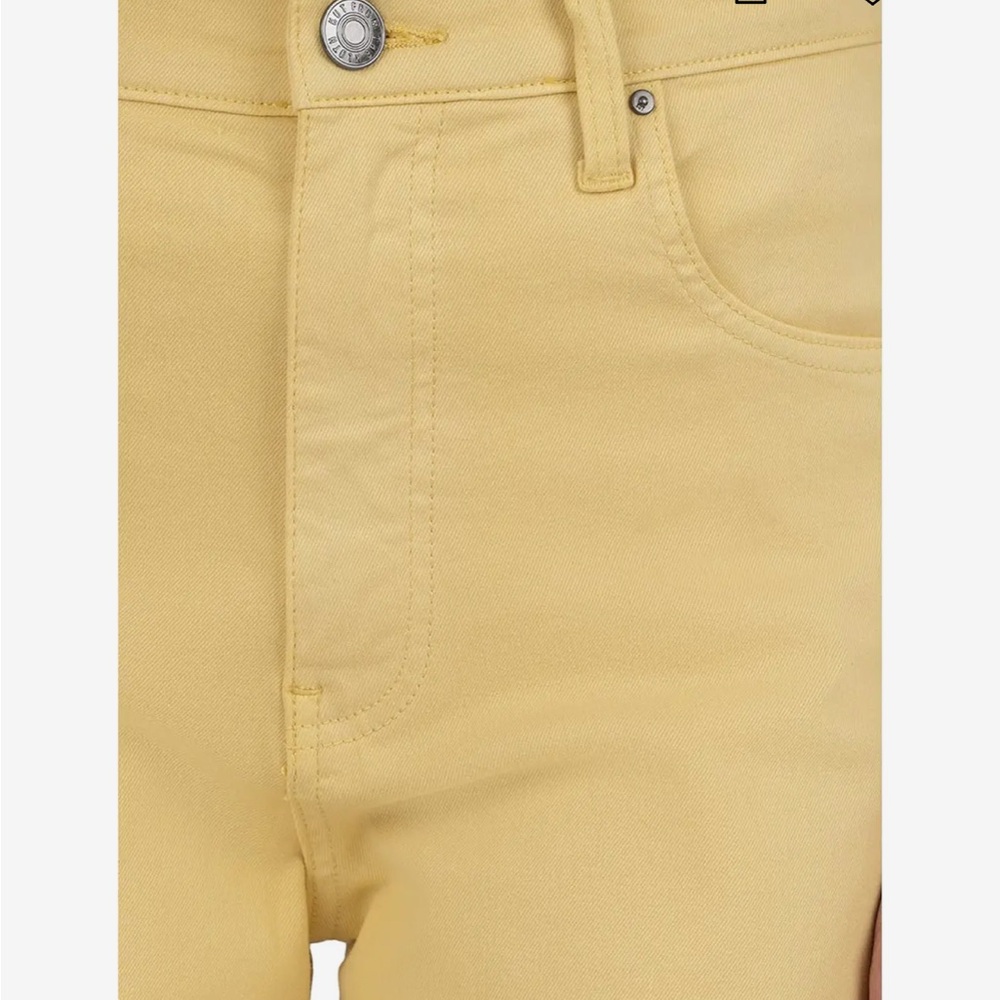 Kut from the Kloth Meg Flare Jeans in Yellow Size 14 - Picture 3 of 7